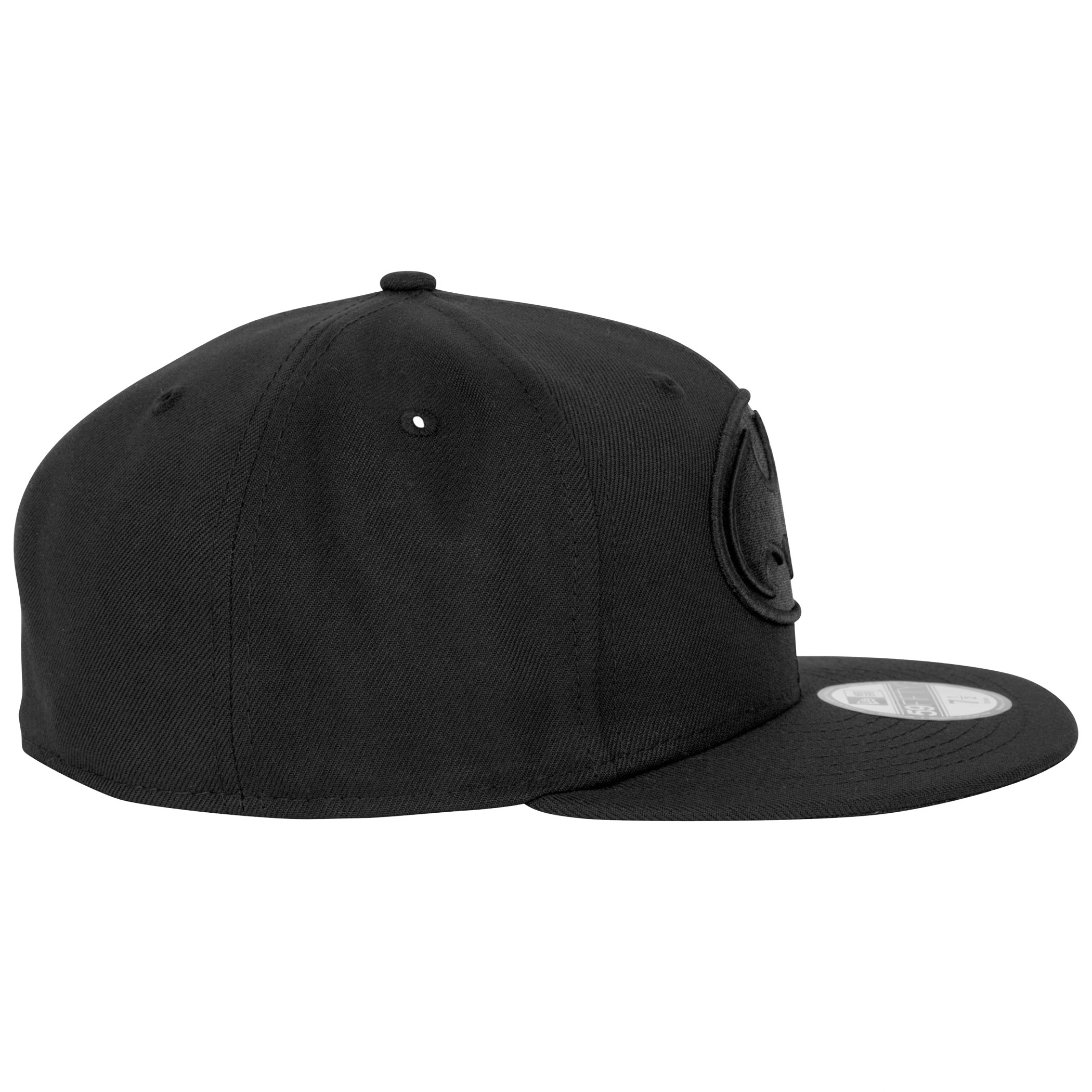 Batman Logo Black on Black New Era 59Fifty Fitted Hat